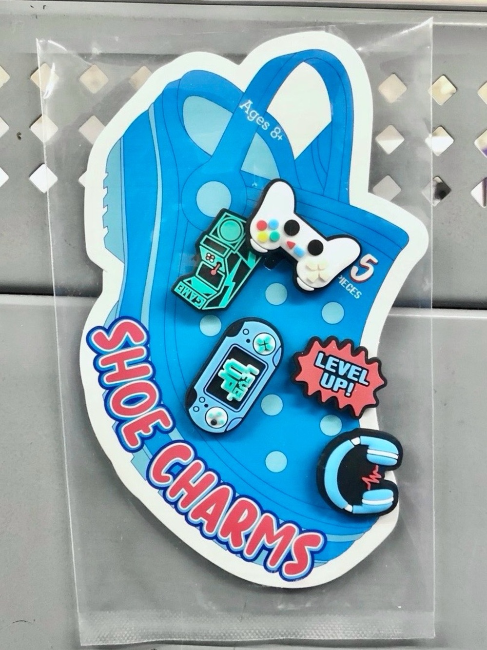 🥎$5🥎 Video Game-Themed Shoe Charms, Multicolor, 5 Pieces, Unisex